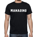 managing Men's Short Sleeve Round Neck T-shirt