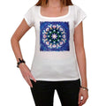 Mandala 10, White Women's T-shirt, 100% cotton 00176