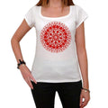 Mandala 11, White Women's T-shirt, 100% cotton 00176