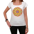Mandala 17, White Women's T-shirt, 100% cotton 00176
