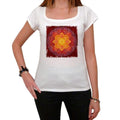 Mandala 2, weißes Damen-T-Shirt, 100 % Baumwolle 00176