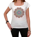 Mandala 22, White Women's T-shirt, 100% cotton 00176
