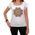 Mandala 26, White Women's T-shirt, 100% cotton 00176