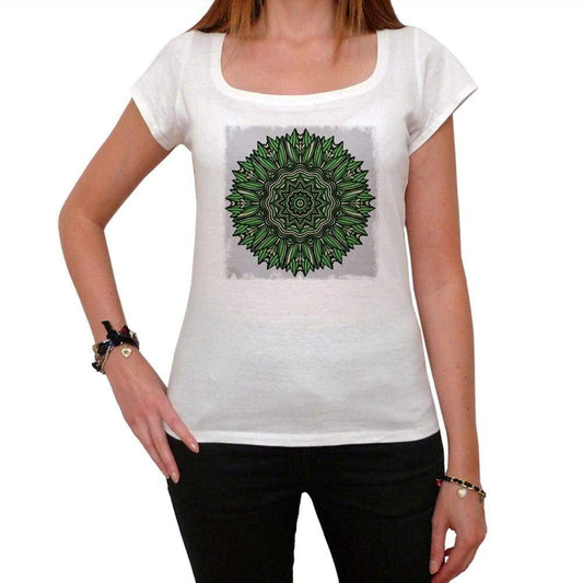 Mandala 6 White Womens T-Shirt 100% Cotton 00176