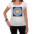 Mandala 9, White Women's T-shirt, 100% cotton 00176