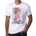 Manga blonde girl with roses, Men's T-Shirt,t shirt gift 00089