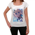 Manga blue dress, T-Shirt for women,t shirt gift 00088