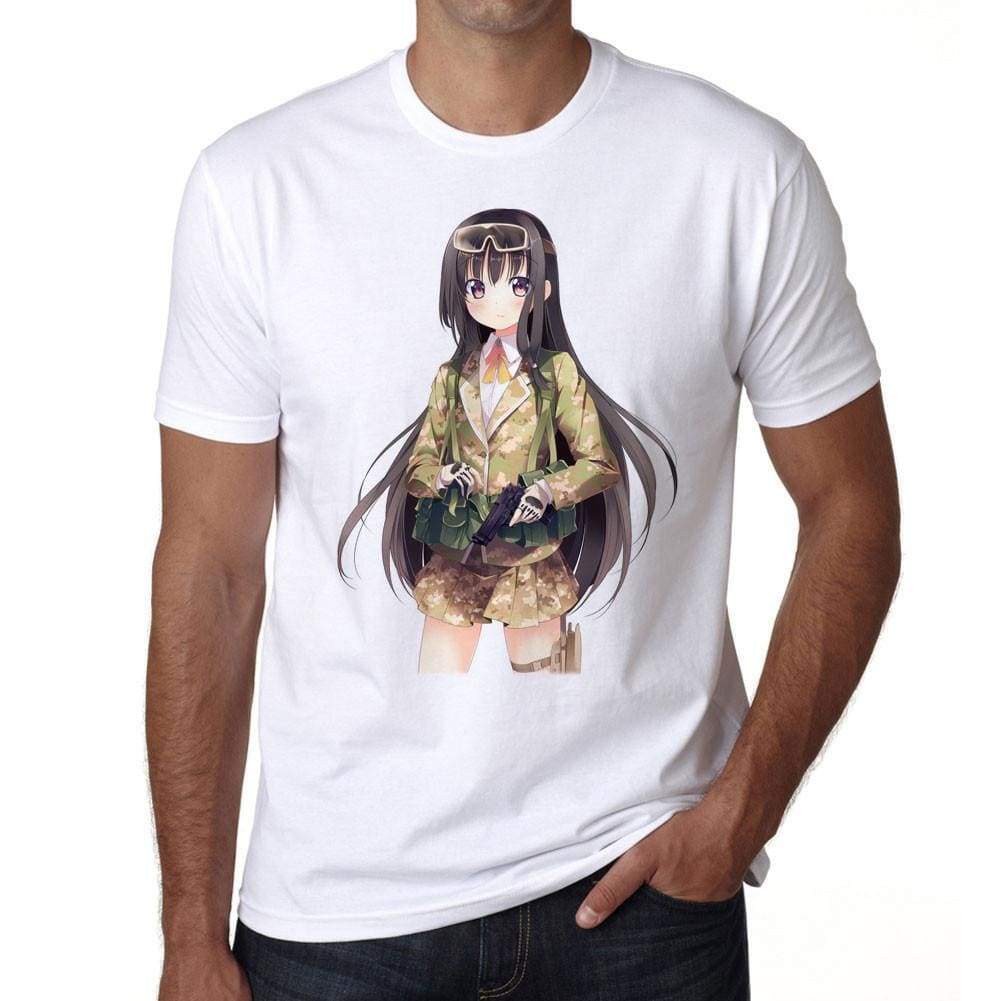 Manga Camouflage School Uniform T-Shirt For Men T Shirt Gift 00089 - T-Shirt