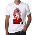 Manga girl winking red hair, Men's T-Shirt,t shirt gift 00089