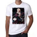Manga girl with bouquet of roses, Men's T-Shirt,t shirt gift 00089
