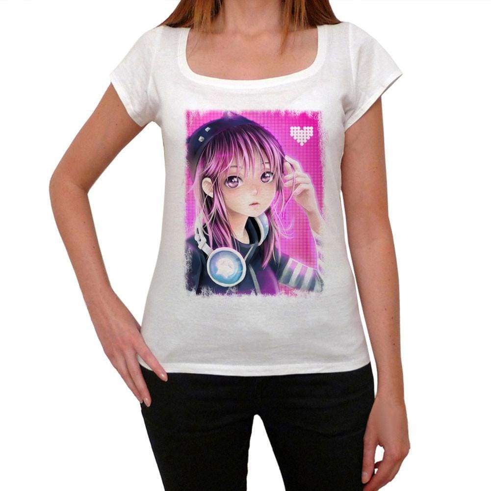 Manga Girl With Headphones 2 T-Shirt For Women T Shirt Gift 00088 - T-Shirt