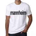 mannheim, 100% German city white, Men's Short Sleeve Round Neck T-shirt 00001