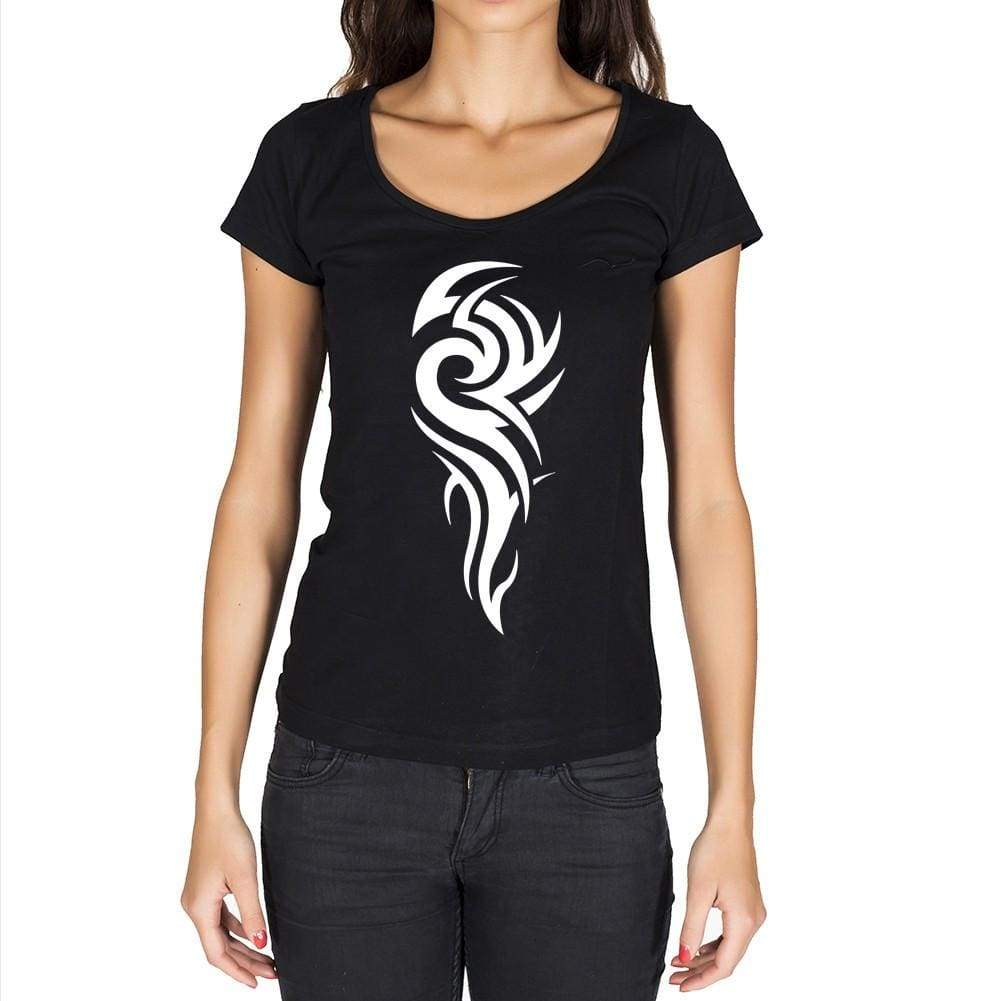 Maori Tribal Tattoo 2 Black Gift Tshirt Black Womens T-Shirt 00165