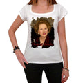 Marco Rubio, Kurzarm-T-Shirt mit U-Ausschnitt für Damen 00139