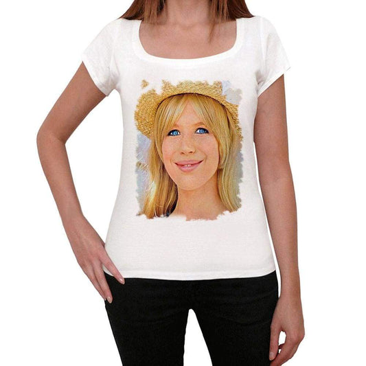 Marianne Faithfull Womens T-Shirt White Birthday Gift 00514 - White / Xs - Casual