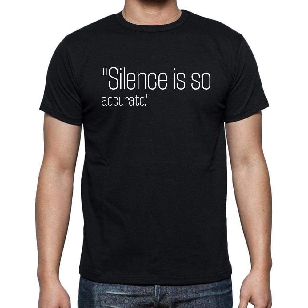 Mark Rothko Quote T Shirts Silence Is So Accurate. M T Shirts Men Black - Casual