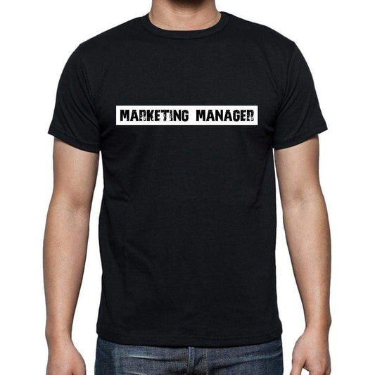 Marketing Manager T Shirt Mens T-Shirt Occupation S Size Black Cotton - T-Shirt