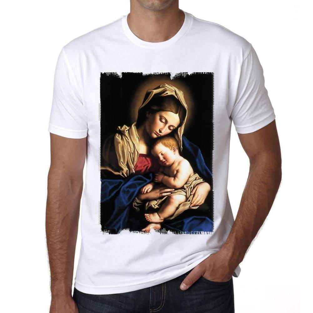 Mary Baby Jesus H Mens T-Shirt One In The City