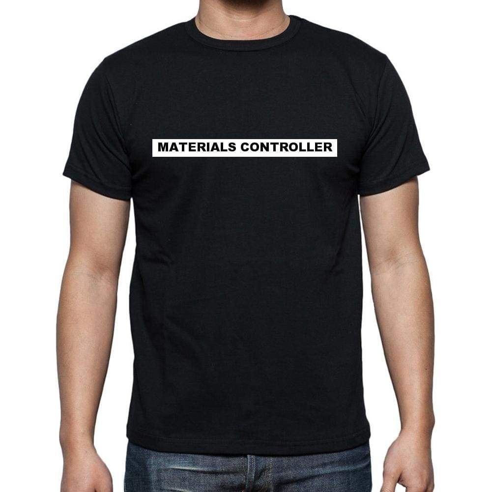 Materials Controller T Shirt Mens T-Shirt Occupation S Size Black Cotton - T-Shirt