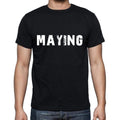 maying ,Men's Short Sleeve Round Neck T-shirt 00004
