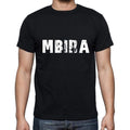 mbira Men's Short Sleeve Round Neck T-shirt , 5 letters Black , word 00006