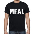 meal Men's Short Sleeve Round Neck T-shirt , Black T-shirt EN