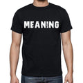 meaning Men's Short Sleeve Round Neck T-shirt , Black T-shirt EN