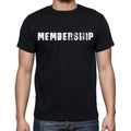 membership Men's Short Sleeve Round Neck T-shirt , Black T-shirt EN