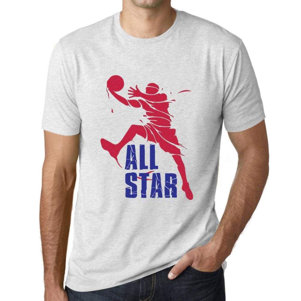 Mens Graphic T-Shirt All Star Basketball Player Vintage White - Vintage White / Xs / Cotton - T-Shirt