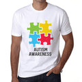 Men's Graphic T-Shirt Autism Awareness White