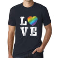 Men's Graphic T-Shirt LGBT Love Navy