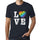 Mens Graphic T-Shirt LGBT Love Navy - Navy / XS / Cotton - T-Shirt