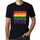 Mens Graphic T-Shirt LGBT Pride Deep Black - Deep Black / XS / Cotton - T-Shirt