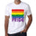 Mens Graphic T-Shirt LGBT Pride White - White / XS / Cotton - T-Shirt