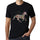 Mens Graphic T-Shirt Multicolor Unicorn Deep Black - Deep Black / XS / Cotton - T-Shirt