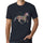 Mens Graphic T-Shirt Multicolor Unicorn Navy - Navy / XS / Cotton - T-Shirt