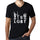 Mens Graphic V-Neck T-Shirt LGBT Liberty Guns Beer Deep Black - Deep Black / S / Cotton - T-Shirt