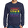 Mens Printed Graphic Sweatshirt LGBT Straight Outta the Closet French Navy - French Navy / S / Cotton - Sweatshirt