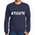 Mens Printed Graphic Sweatshirt Popular Words Athlete French Navy - French Navy / Small / Cotton - Sweatshirts