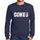 Mens Printed Graphic Sweatshirt Popular Words Cokes French Navy - French Navy / Small / Cotton - Sweatshirts