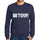 Mens Printed Graphic Sweatshirt Popular Words Detour French Navy - French Navy / Small / Cotton - Sweatshirts