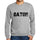 Mens Printed Graphic Sweatshirt Popular Words Gator Grey Marl - Grey Marl / Small / Cotton - Sweatshirts