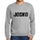 Mens Printed Graphic Sweatshirt Popular Words Jocko Grey Marl - Grey Marl / Small / Cotton - Sweatshirts