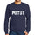 Mens Printed Graphic Sweatshirt Popular Words Potsy French Navy - French Navy / Small / Cotton - Sweatshirts