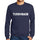 Mens Printed Graphic Sweatshirt Popular Words Throwback French Navy - French Navy / Small / Cotton - Sweatshirts