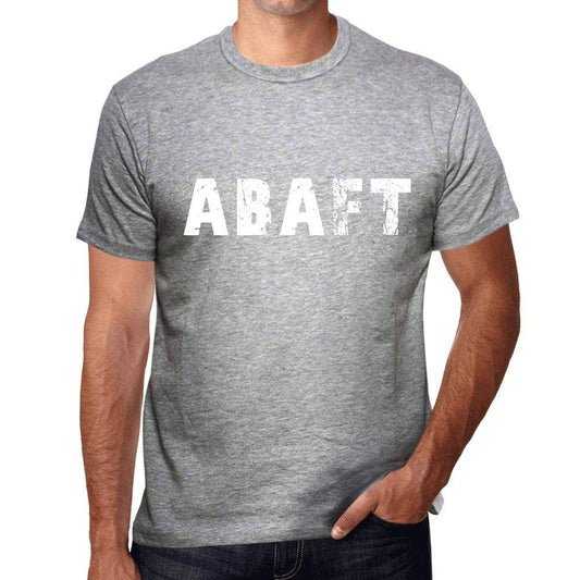 Mens Tee Shirt Vintage T Shirt Abaft 00562 - Grey / S - Casual
