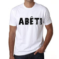 Men's Tee Shirt Vintage T shirt Abêti X-Small White 00561