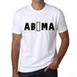Mens Tee Shirt Vintage T Shirt Abîma X-Small White 00561 - White / Xs - Casual