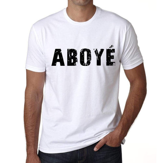 Mens Tee Shirt Vintage T Shirt Aboyé X-Small White 00561 - White / Xs - Casual
