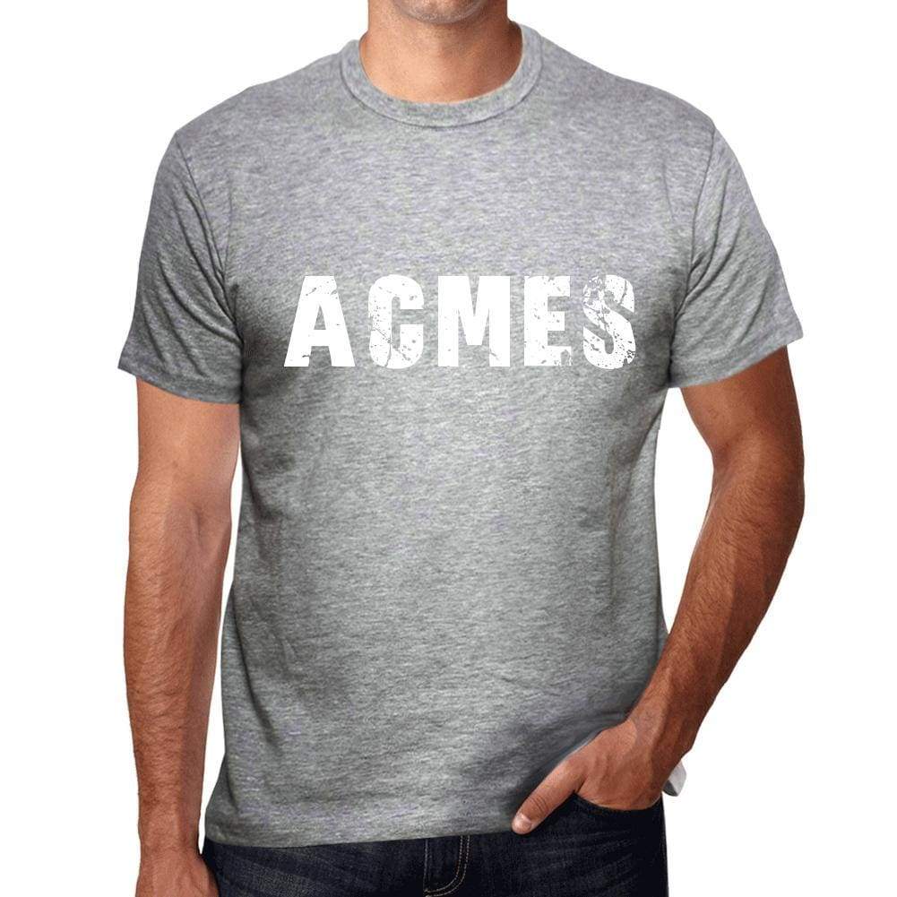 Mens Tee Shirt Vintage T Shirt Acmes 00562 - Grey / S - Casual